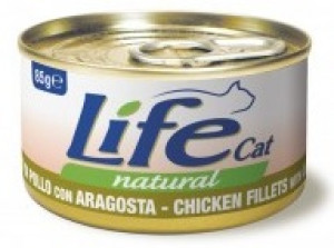 LIFE CAT CHICKEN with LOBSTER - konservi kaķiem 6 x 85g